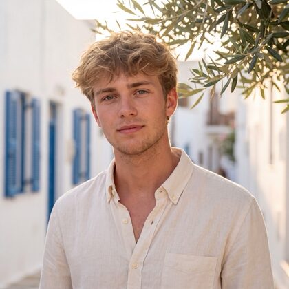 Portrait photograph of Theo Vance